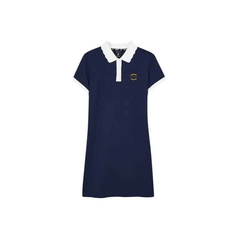 Skechers SS24 Short Sleeved Dress Women's Marine Blue-0