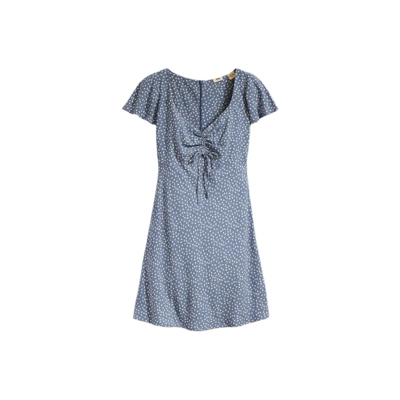 Levi's Short Sleeved Dress Women's Blue-0