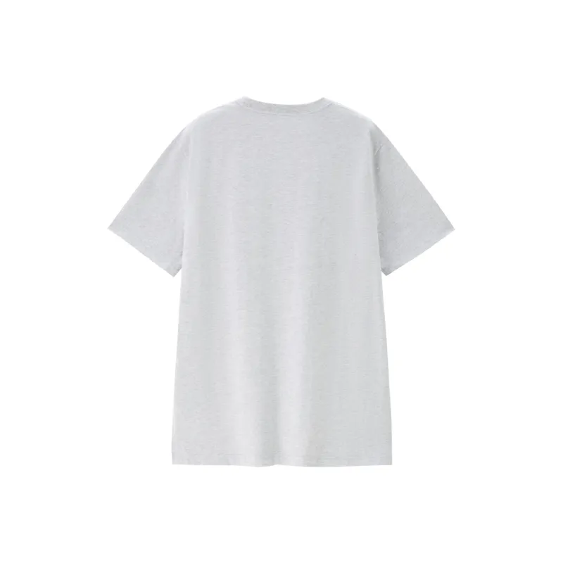 UNIQLO T Shirts Women's 02 Light Heather Gray-1