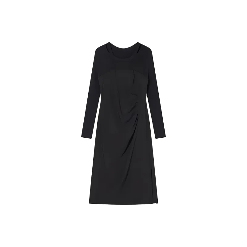 Goodland Long Sleeved Dresses Women's Black-0