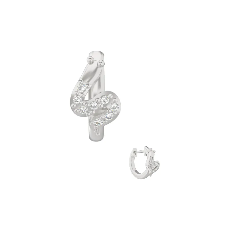 ICEGANG S925 Silver Earrings Unisex-1