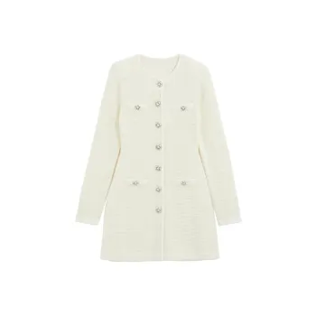 Bebe Long Sleeved Dresses Women's Raw White