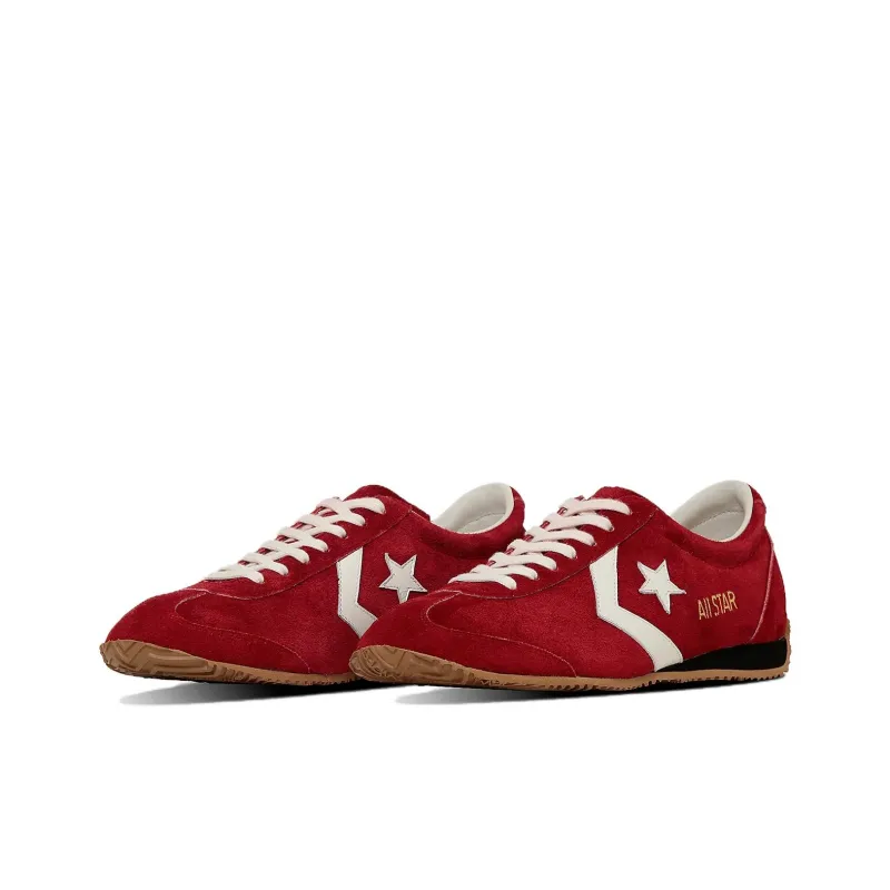 Converse All Star Anti Slip Wear Resistant Low Top Training Shoes Unisex Red White-2