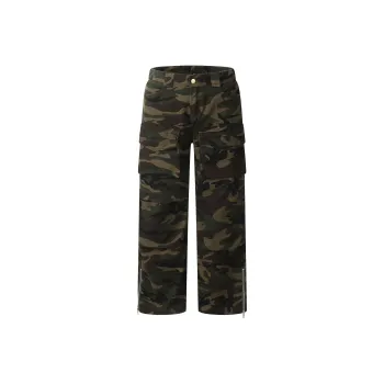 Vine Color Cargo Pants Unisex Camouflage