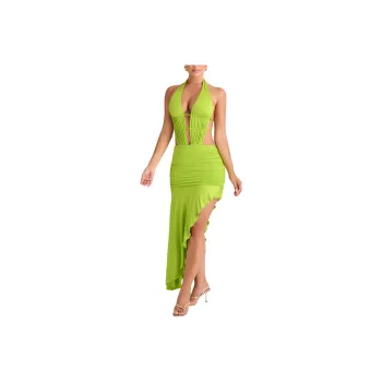 OH POLLY MANAMI Sleeveless Dress Women's Lime Green/Lime Green