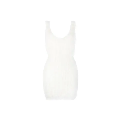 COPERNI Feather embellished Backless Minidress