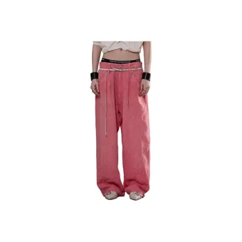 R13 SS25 Jeans Women's Coral Pink