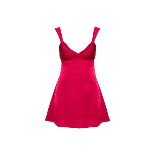 PRINCESS POLLY EVADINE MINI DRESS Slip Dresses Women's RED/Red