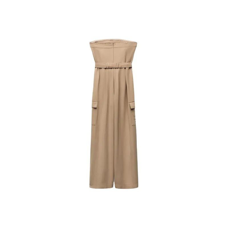 ZARA Jumpsuits Women's Tan-0