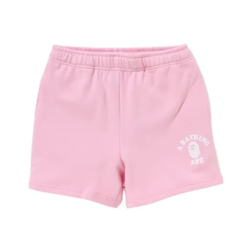 A BATHING APE College Sweatshorts 'Pink'
