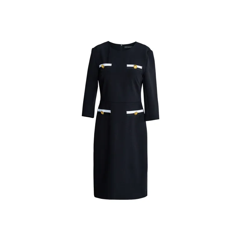 ROEYSHOUSE Long Sleeved Dresses Women's Black-0