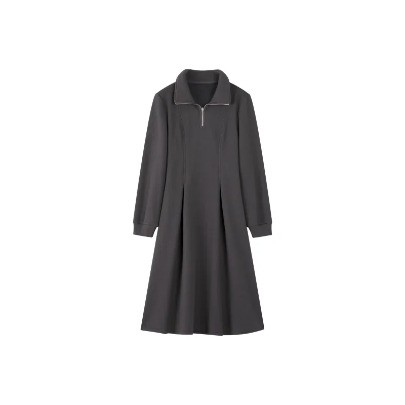 XWI Long Sleeved Dresses Women's Dark Gray-0