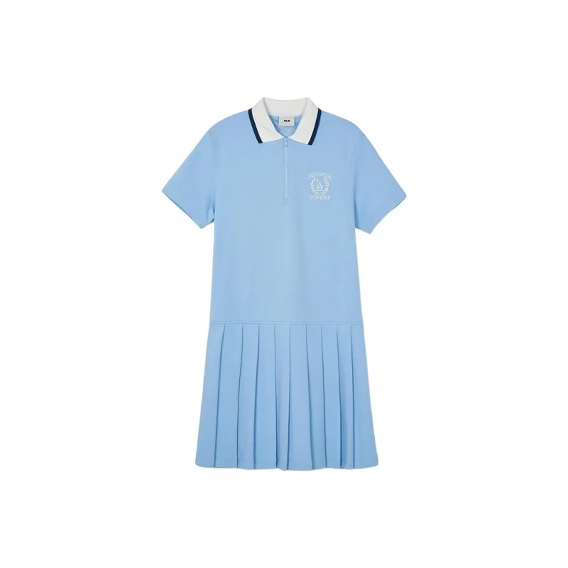 MLB Short Sleeved Dress Women's Blue-0