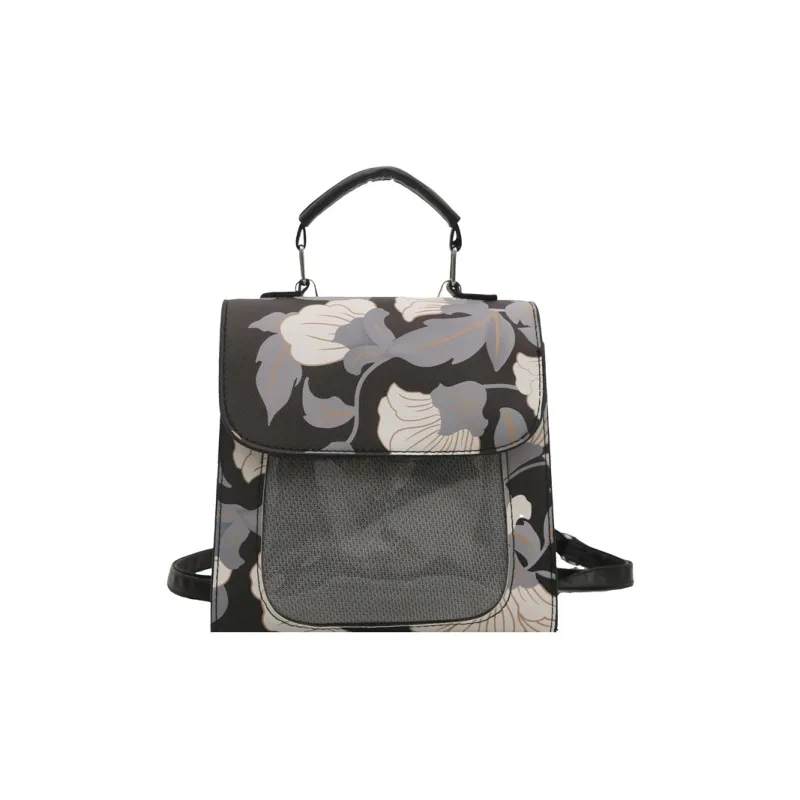 TOUTSEUL YOLO PU Backpack Women's White/Black-6