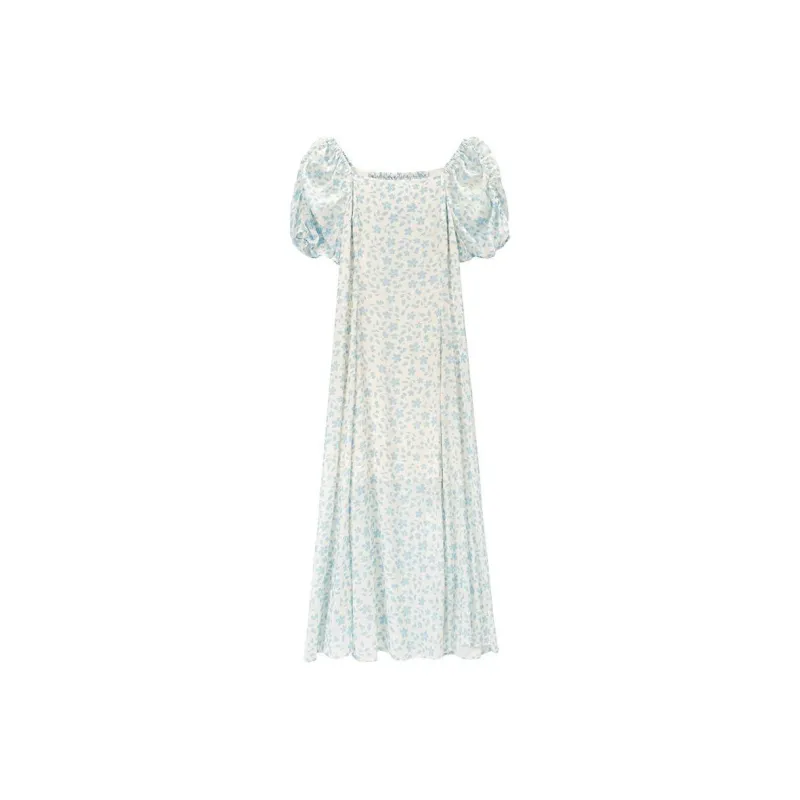 Fragment SS24 Short Sleeved Dress Women's Blue White-0