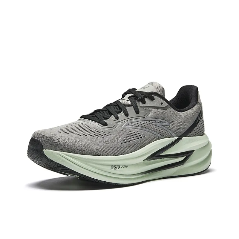 Anta Anti Slip Wear Resistant Low Top Casual Running Shoes Men's Gray-1