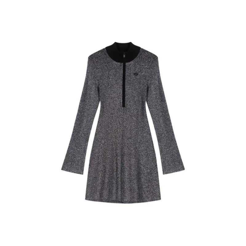 Maje Long Sleeved Dress Women's Black-0
