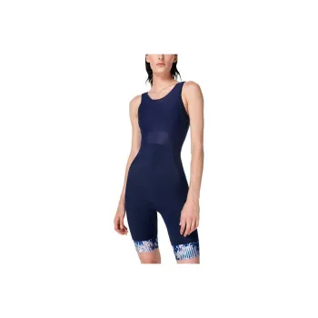 Sweaty Betty Jumpsuit Women's Blue Floral Grid Print