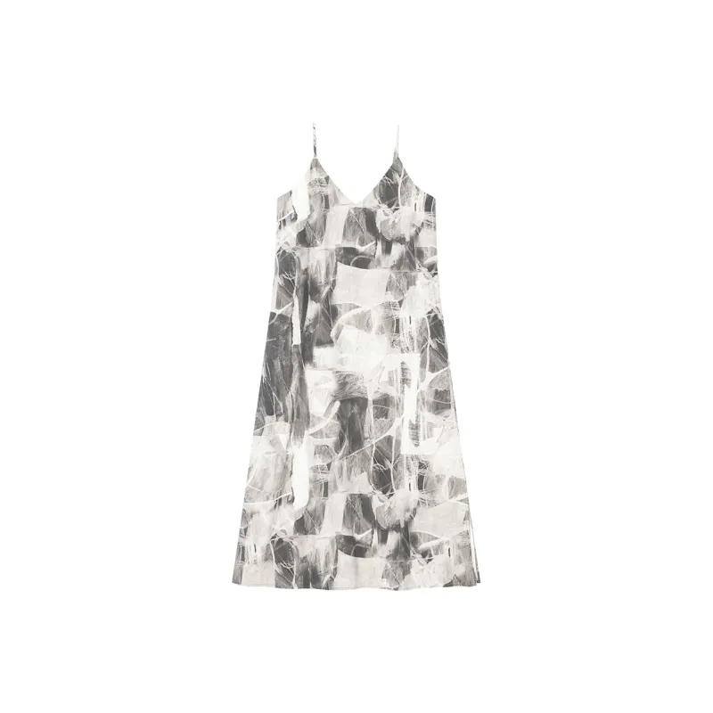 NANS STUDIO Sleeveless Dress Women's DARK GRAY/Black Gray-0