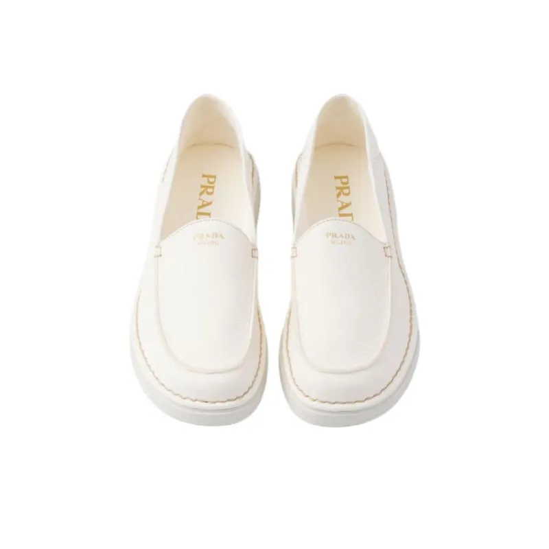 PRADA Casual Single Shoes Women's Ivory White-3