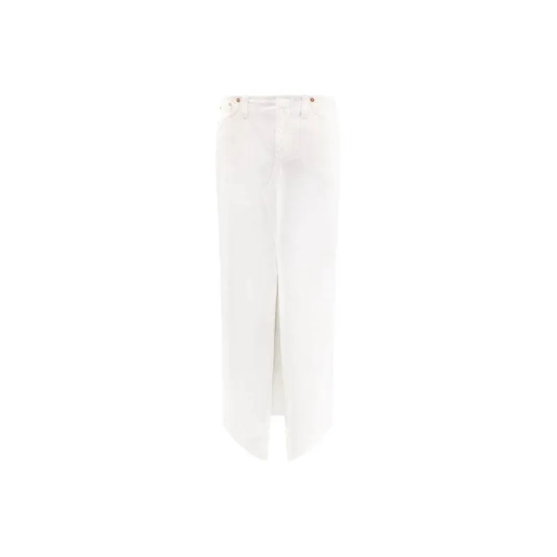 CLOSED Denim Long Skirts Women's White-0