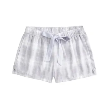 Hollister Casual Shorts Women's Gray Plaid