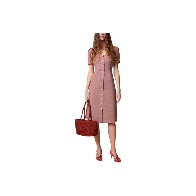 Rouje ALBA DRESS Short Sleeved Dresses Women's Red-0