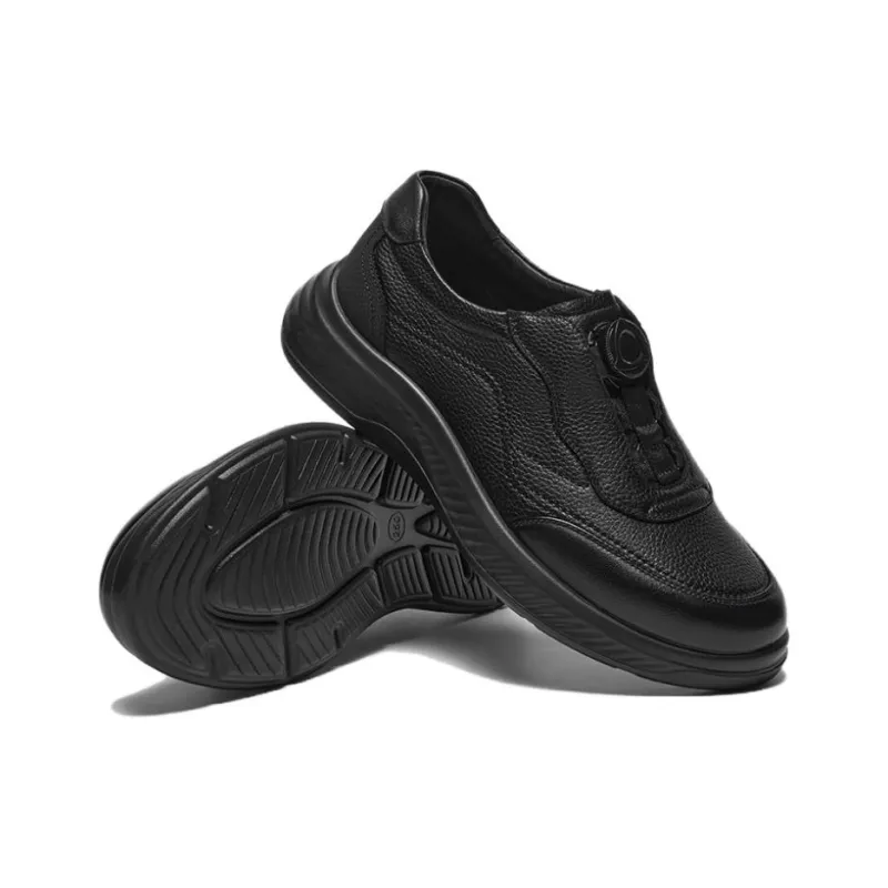 BATA Breathable Low Top Casual Shoes Men's Black-3