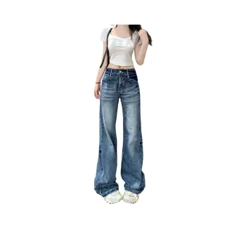 Wen Shan Jeans Women's Highlighter Blue