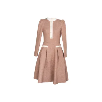 ROEYSHOUSE Long Sleeved Dresses Women's Orange Pink
