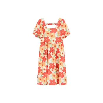 ELF SACK Short Sleeved Dresses Women's Radiant Summer Floral
