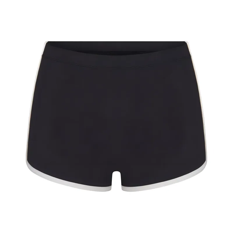 SKIMS FITS EVERYBODY CONTRAST TRIM DOLPHIN SHORT Casual Shorts Women's ONYX/Onyx-0