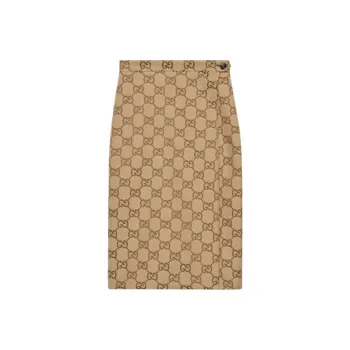 GUCCI X Balenciaga The Hacker Project Maxi Gg Skirt Beige/Ebony