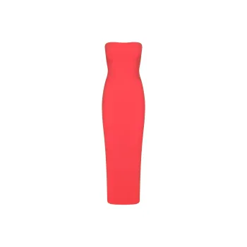 SKIMS FITS EVERYBODY TUBE DRESS Sleeveless Dress Women's Poppy/Strawflower