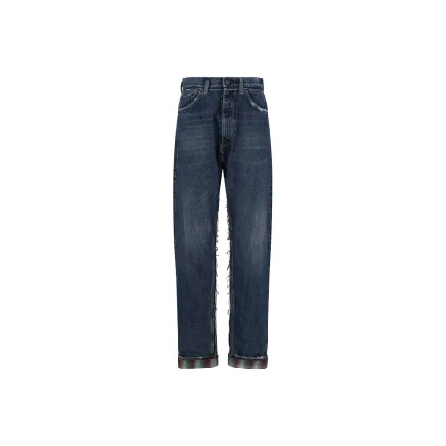 Maison Margiela Vintage Checkered Detailed Jeans