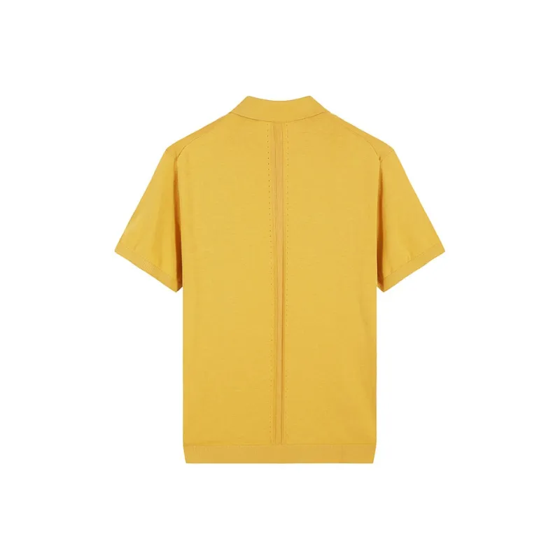 DAVID NAMAN Polo Shirts Men Yellow-1