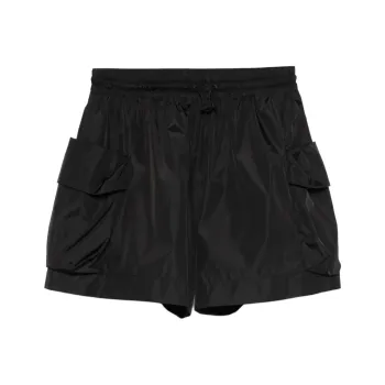 SIMONE ROCHA Cargo Flap Pocket Flare Shorts 'Black'