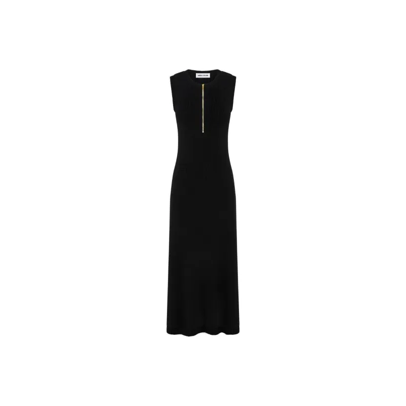 Anna Quan Jennie Ribbed-knit Midi Dress-0