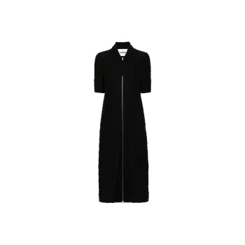 JIL SANDER Textured Mid length Dress