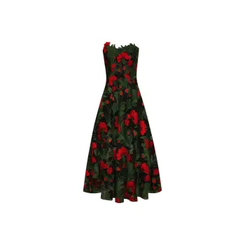 OSCAR DE LA RENTA SS24 Sleeveless Dress Women's Red