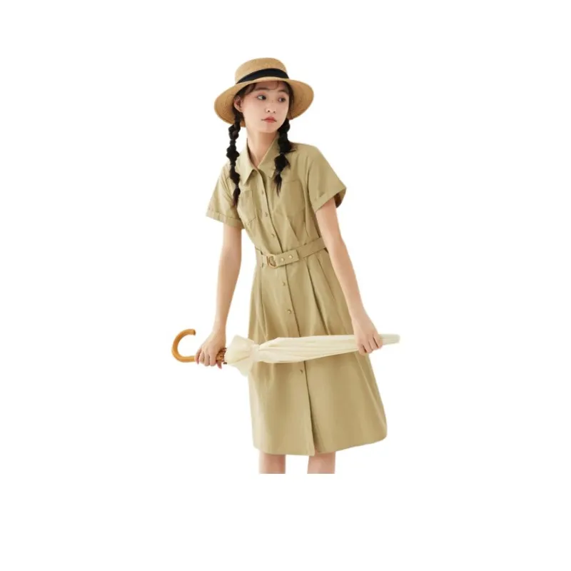 ZIHAN Short-Sleeved Dresses Women's-0