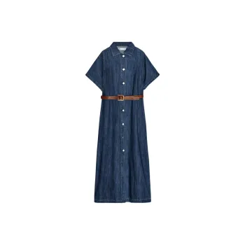 ZARA Short Sleeved Dress Women's Blue