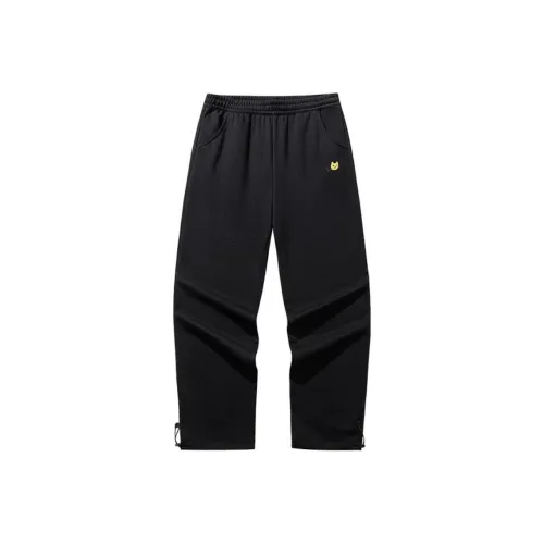 Anta x YOUHUAZHISHUO LIANMINGKUAN Life Collection Knitted Sports Pants Women's Basic Black