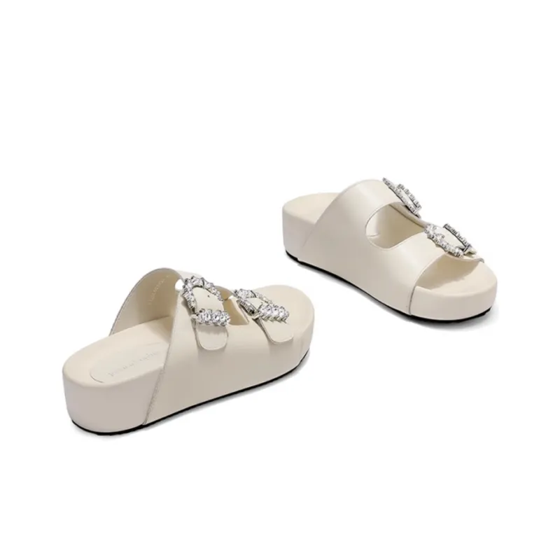 JESSICA SOPHIA Metal Odor Resistant Slide Slippers Women's-6