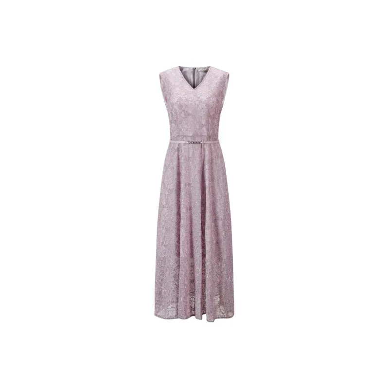 JZ Juzui Sleeveless Dress Women's Pink Purple-0