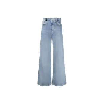 ISABEL MARANT Lemony Wide-Leg Jeans
