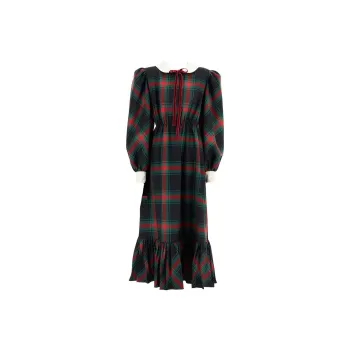 GUCCI Long-Sleeved Dresses Women's Red Green
