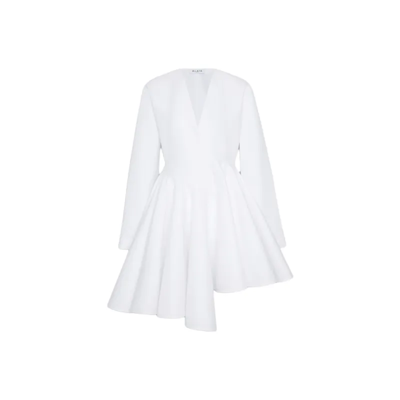 Alaia Asymmetric Mini Dress-0