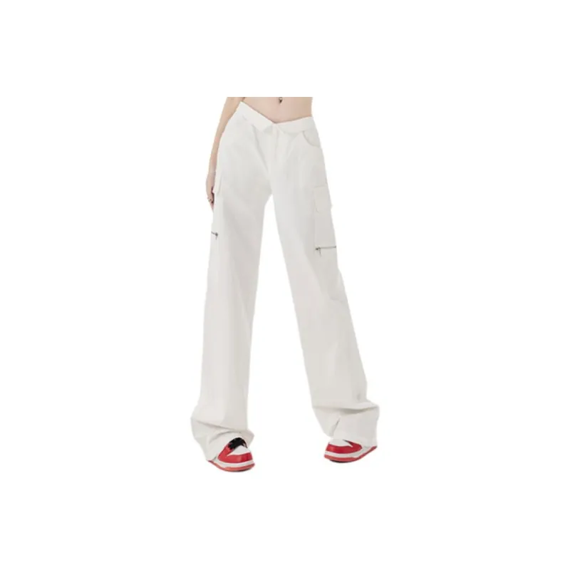 SONGS ALONG Cargo Pants Women's White-0