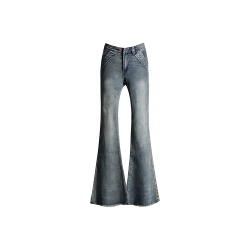 Wen Shan Bootcut Jeans Women's Millennium Blue